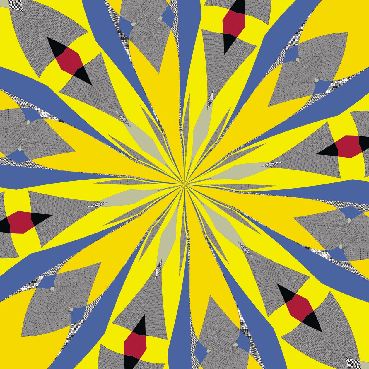 simetri #14,2019,(karışık ortam) by Alex Caminker