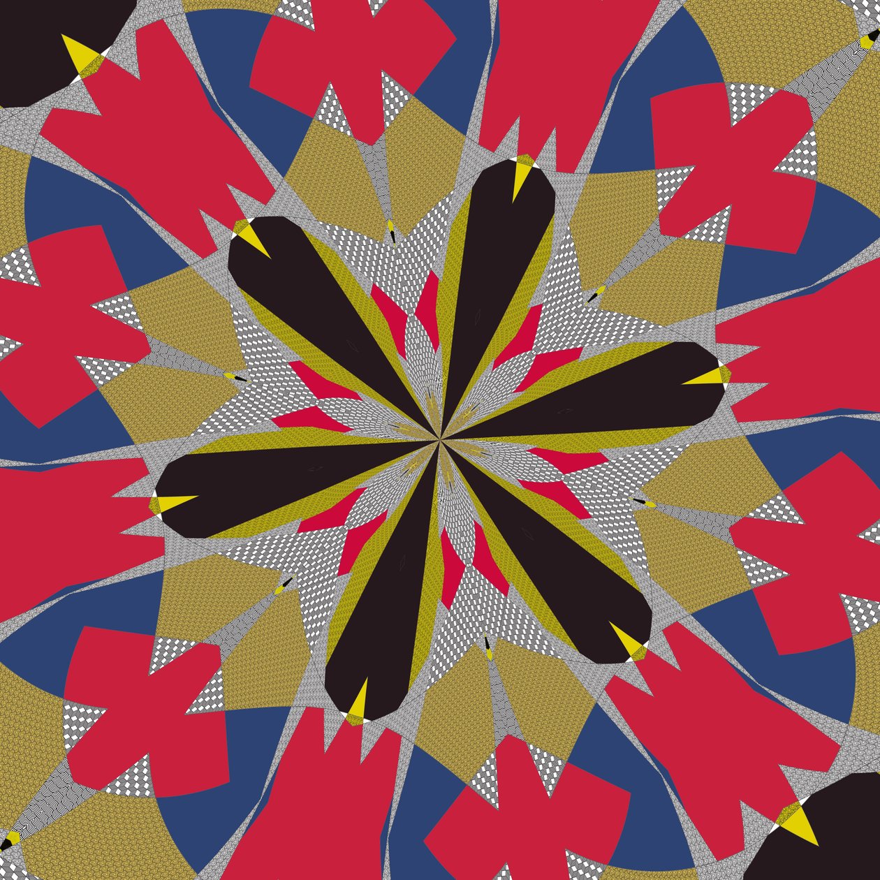 simetri #16,2019,(karışık ortam) by Alex Caminker