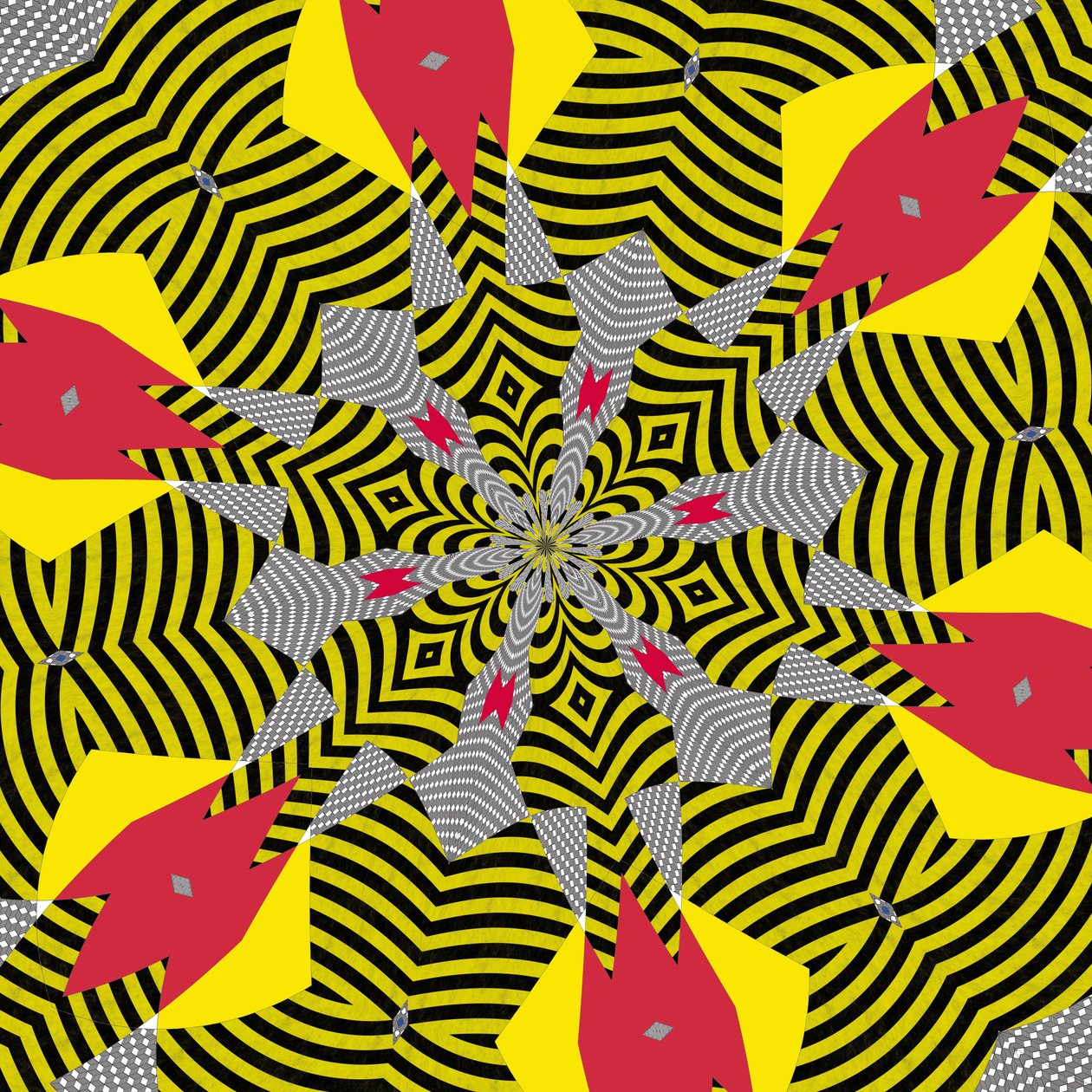 simetri #5,2019,(karışık ortam) by Alex Caminker