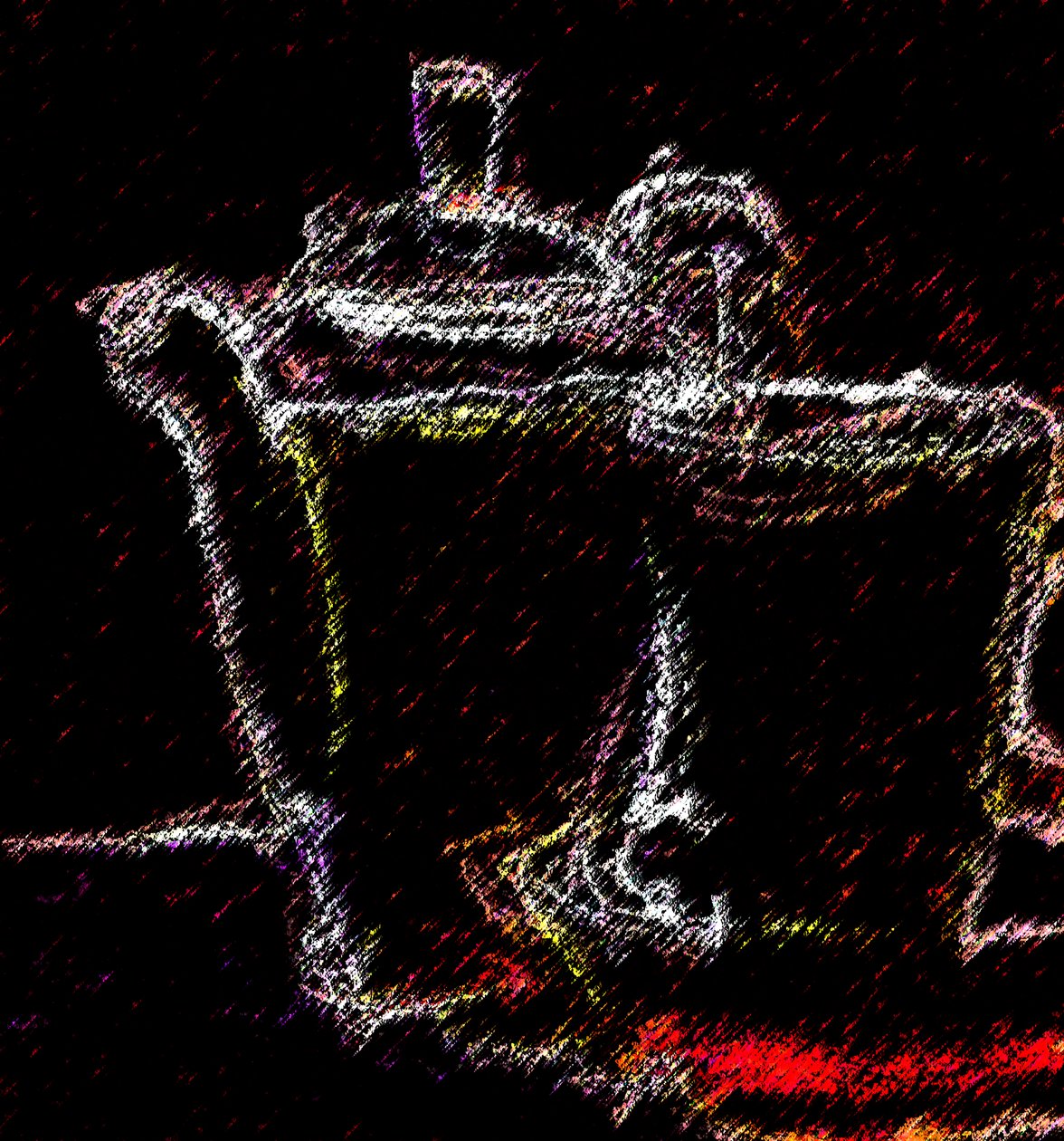 çay saati,2020,(karışık ortam) by Alex Caminker