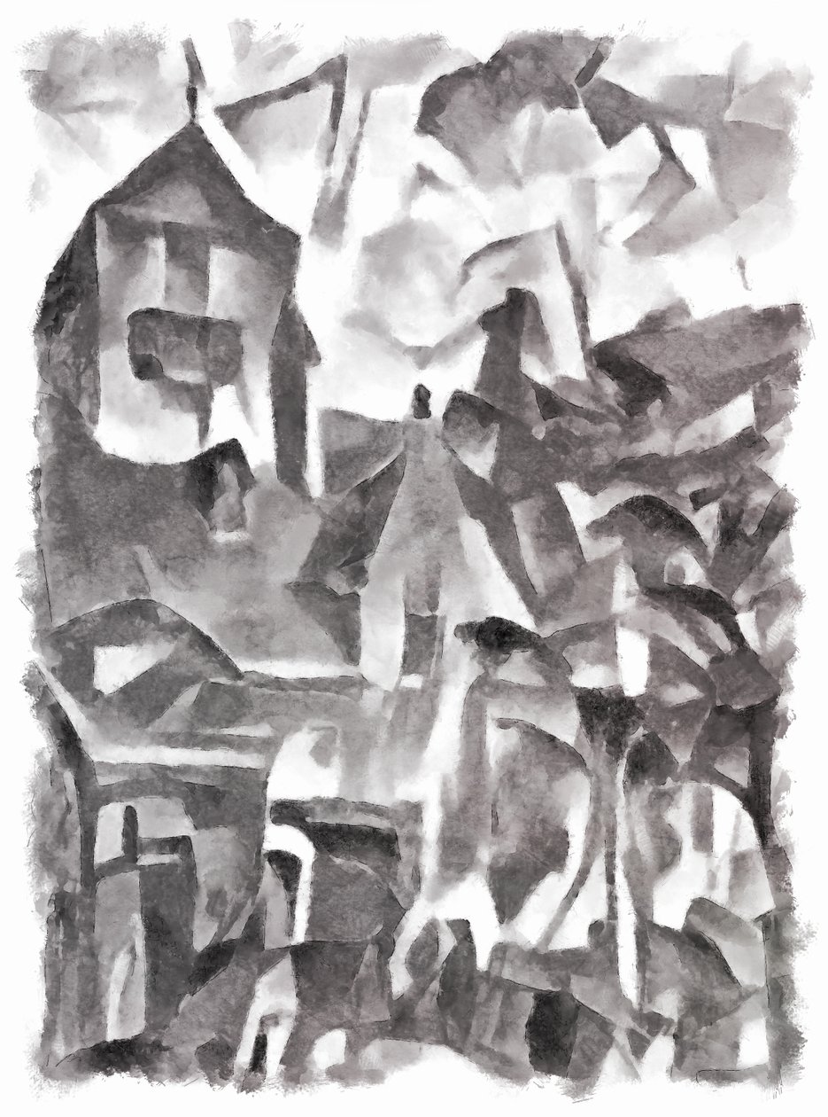 görünüm (siyah) #6,2016, by Alex Caminker