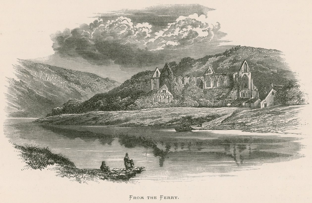 Tintern Abbey, From the Ferry  by Alexander Francis Lydon