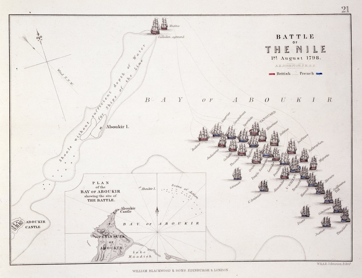 Nil Savaşı Planı, 1 Ağustos 1798, 1830