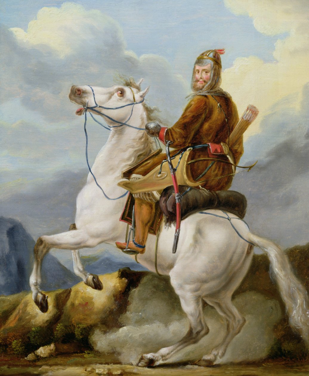 Doğulu Bir Savaşçı by Alexander Osipovich Orlowski