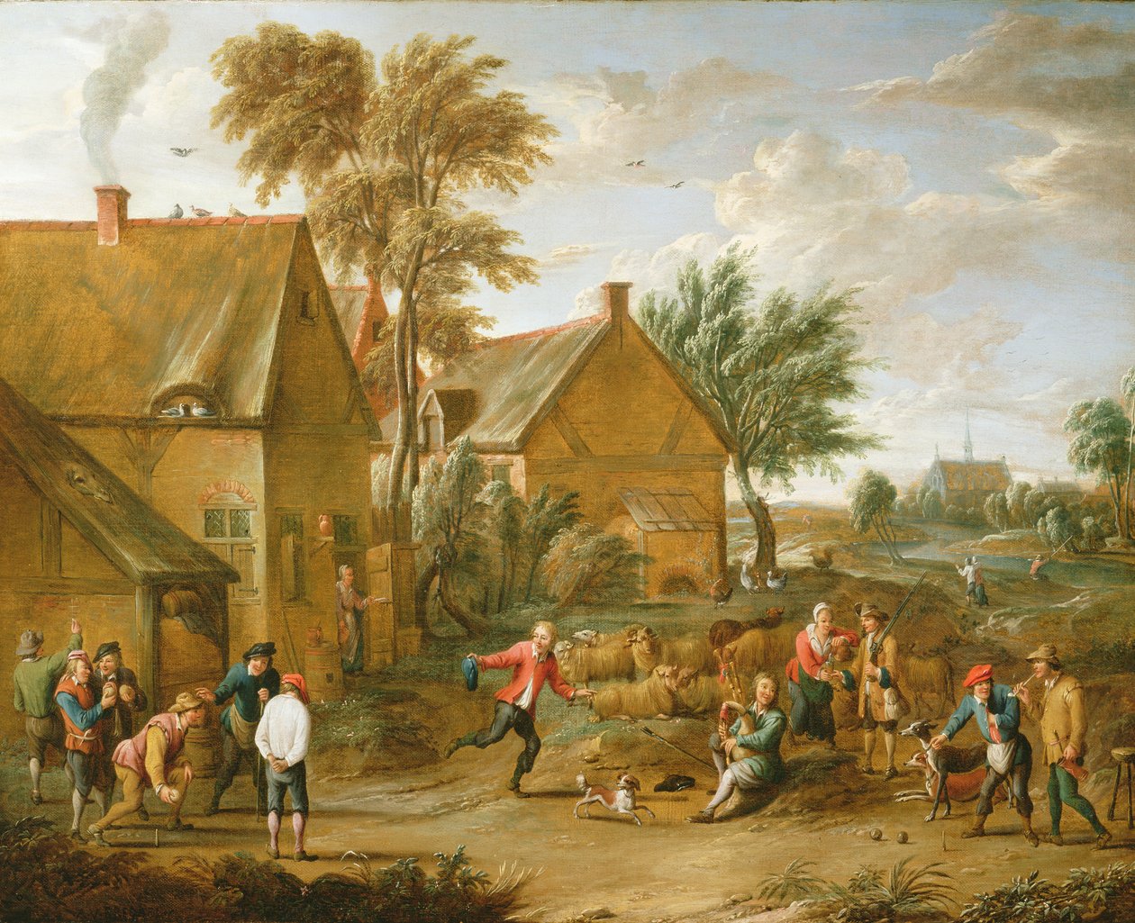 Bir Tavernadan Bir Kase Oyunu by Alexander van Bredael