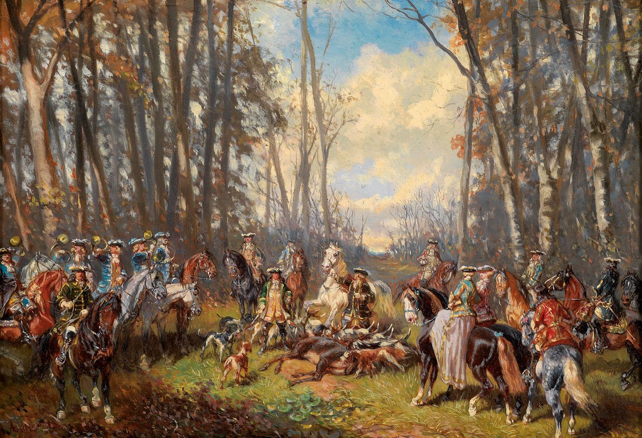 Başarılı bir avın ardından by Alexander von Bensa