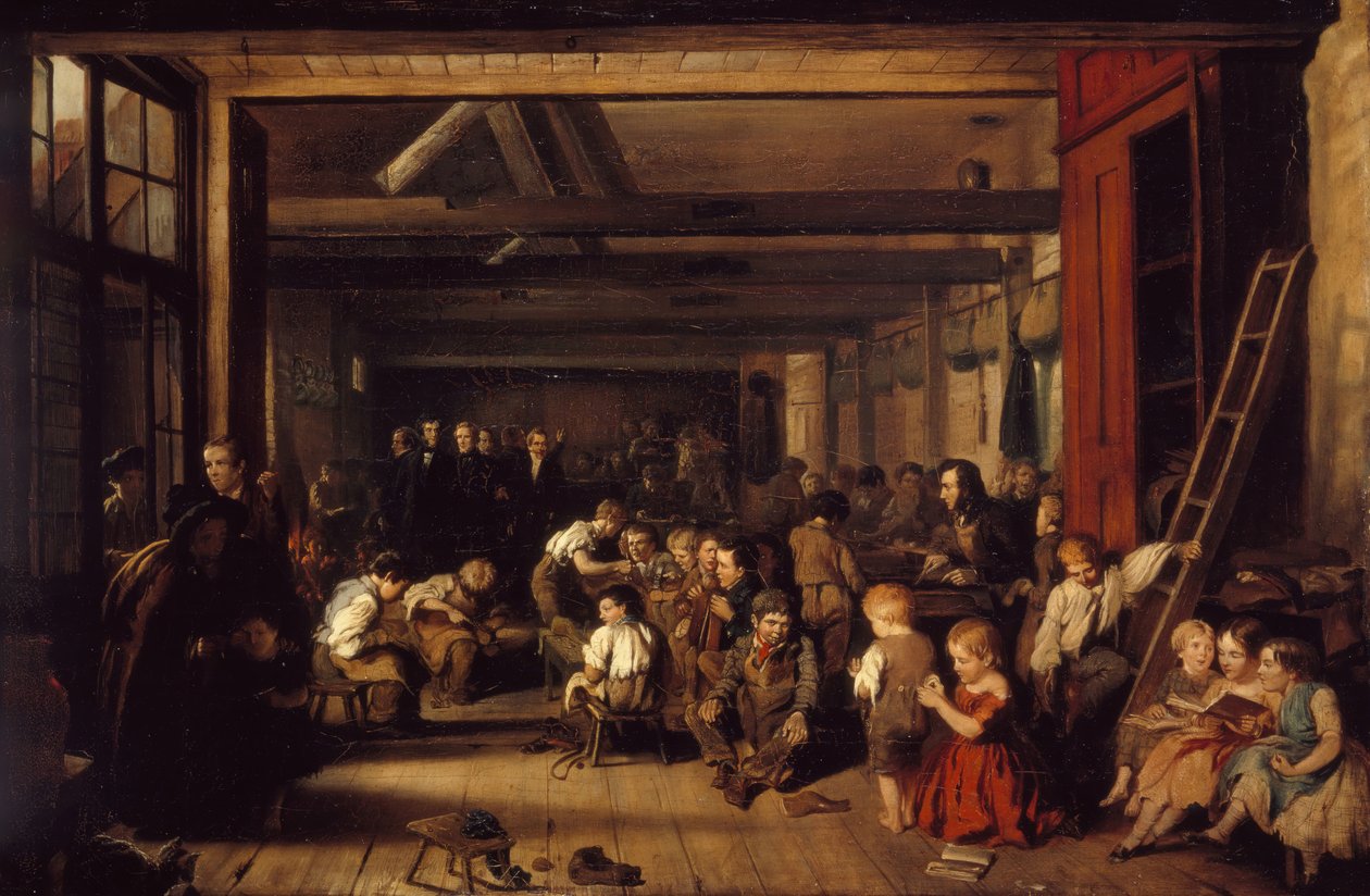 İlk Düzensiz Okul, Westminster, 1851. by Alexander Blaikley
