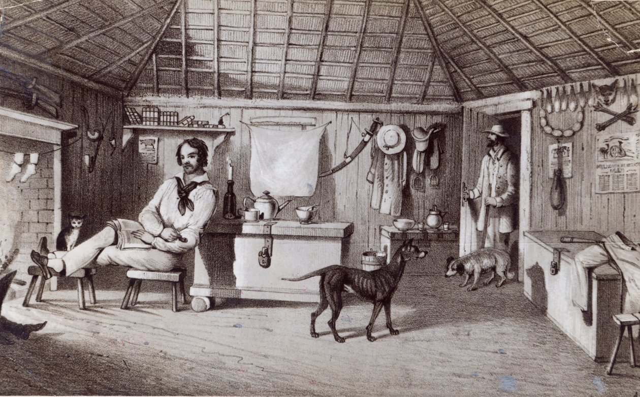 Gecekondunun İlk Evi, 1847 dolayları by Alexander Denistoun Lang