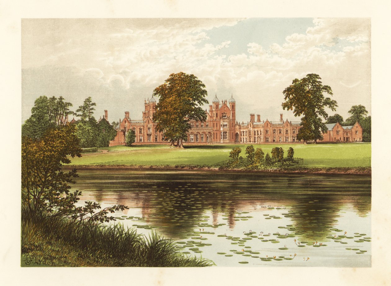 Capesthorne Salonu, Cheshire, İngiltere. by Alexander Francis (after) Lydon