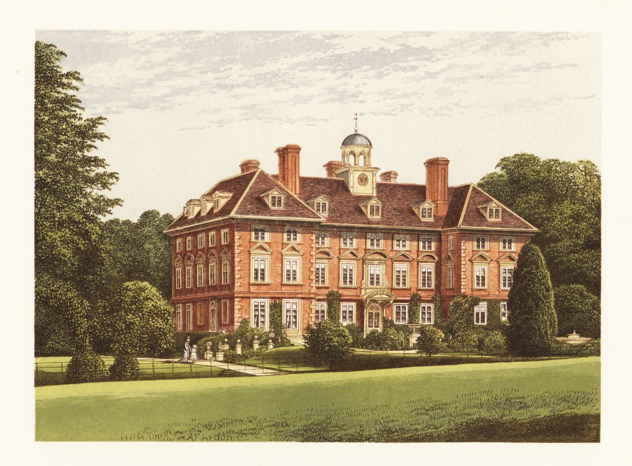 Tyttenhanger Parkı, Herefordshire, İngiltere. by Alexander Francis (after) Lydon