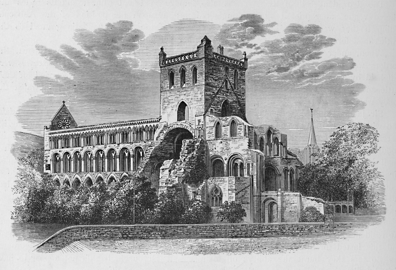 Güneydoğudan, Jedburgh Manastırı, c1880, 1897 by Alexander Francis Lydon