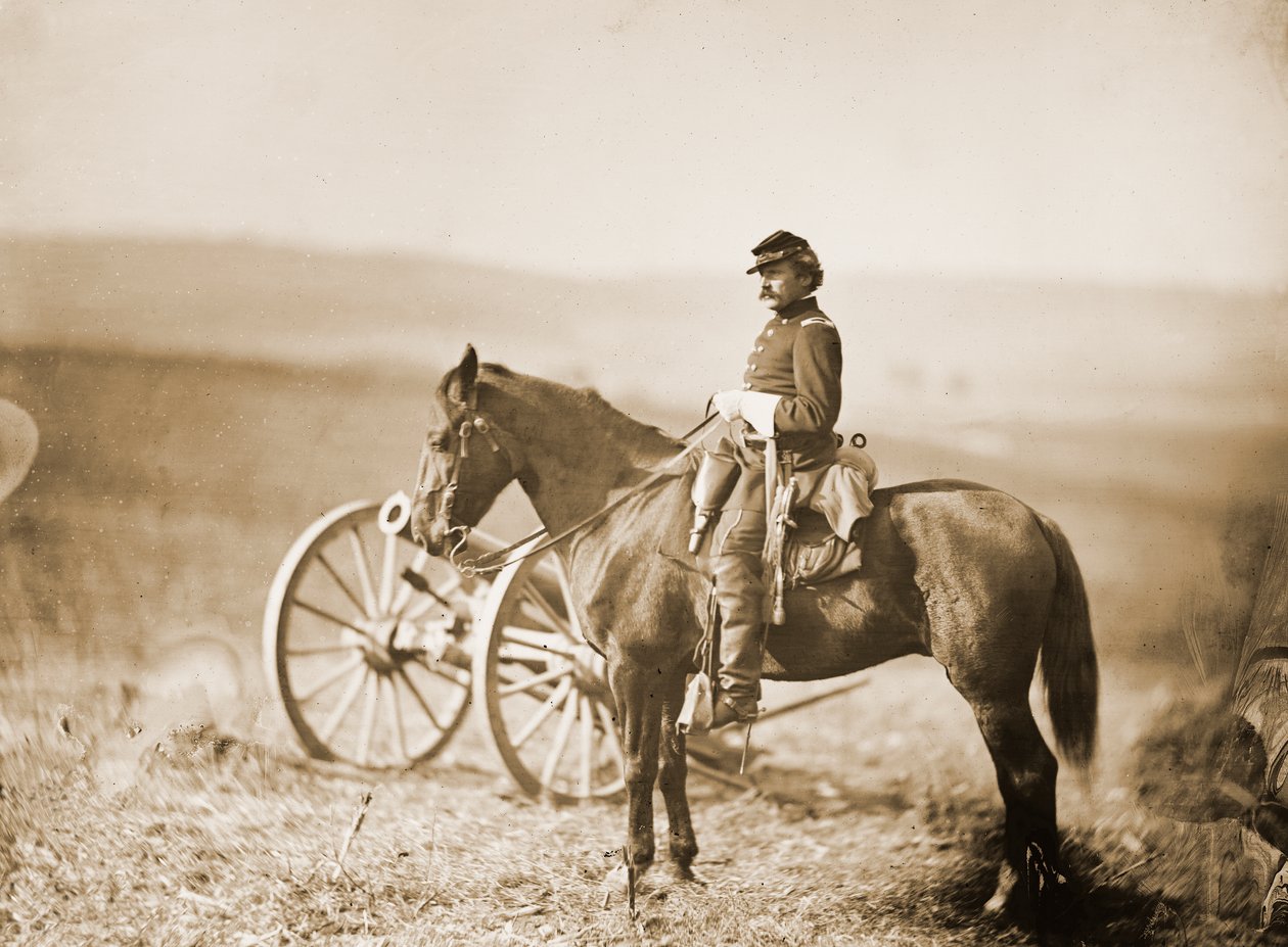 At Sırtında Amerikan İç Savaşı Yardımcı Kampı by Alexander Gardner