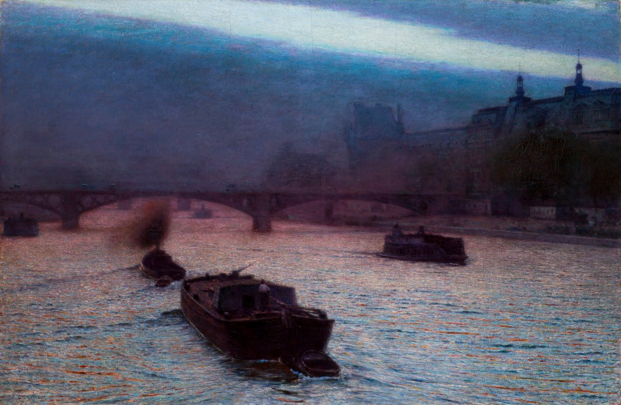 Seine'de akşam by Alexander Gierymski