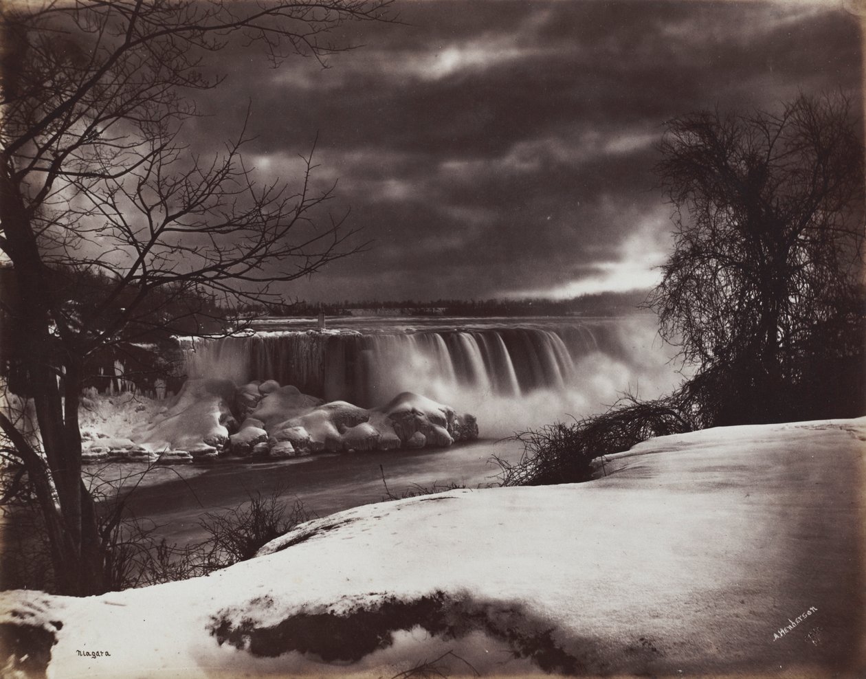 Niagara Şelalesi, 1860'lar. by Alexander Henderson