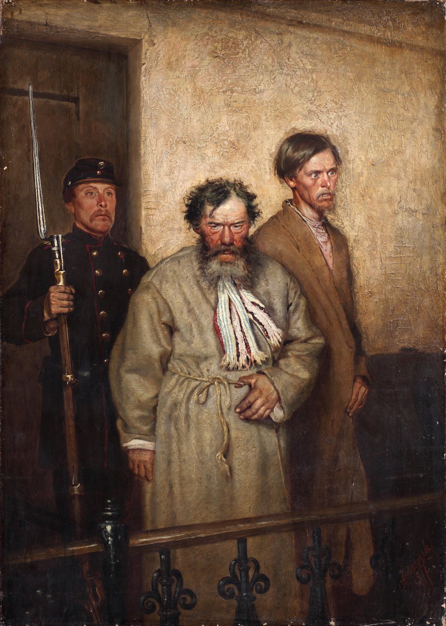 Mahkeme Salonunda, 1877 by Alexander Nikanorovich Novoskoltsev