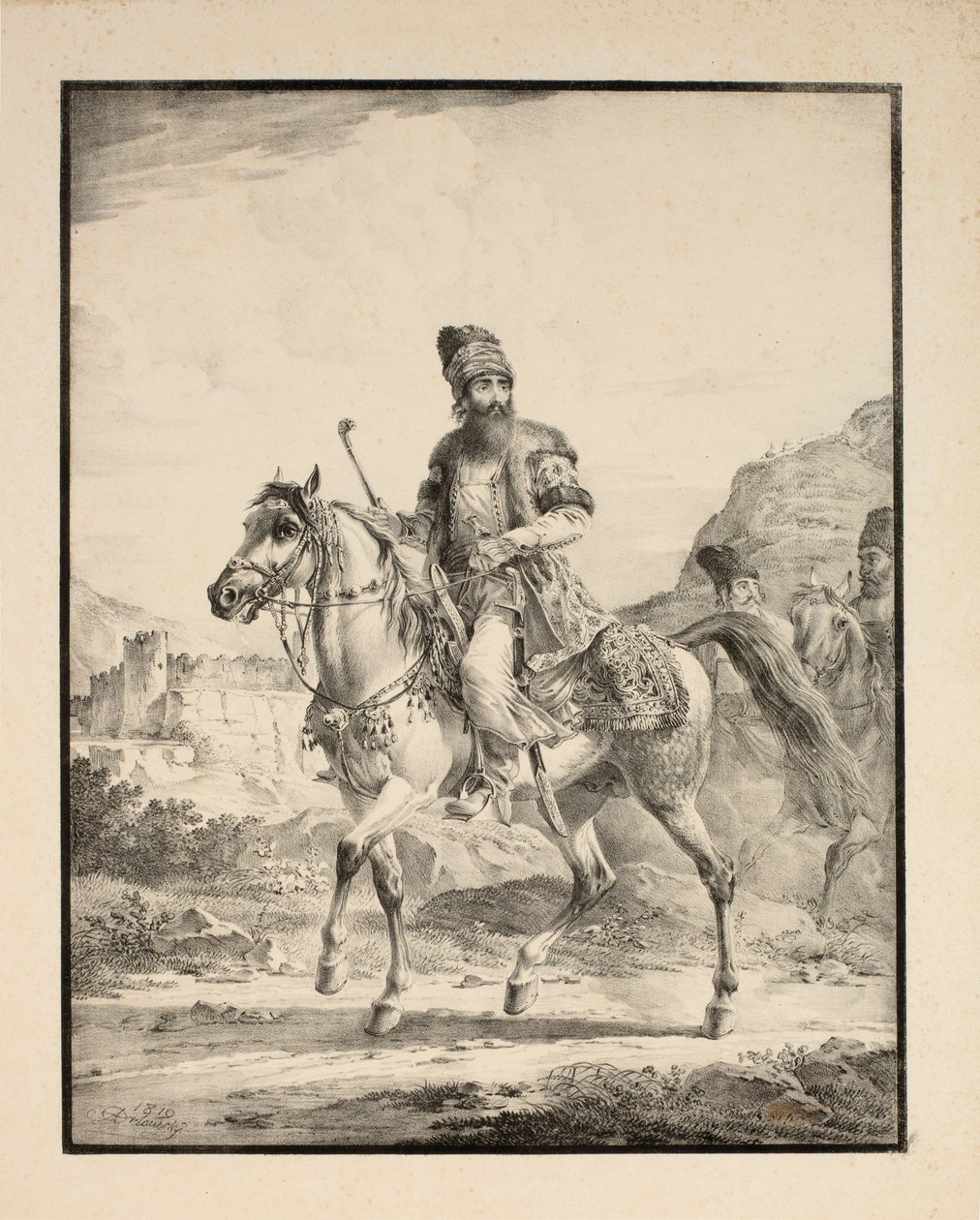 Atlı Farsça, 1820 by Alexander Orlowski