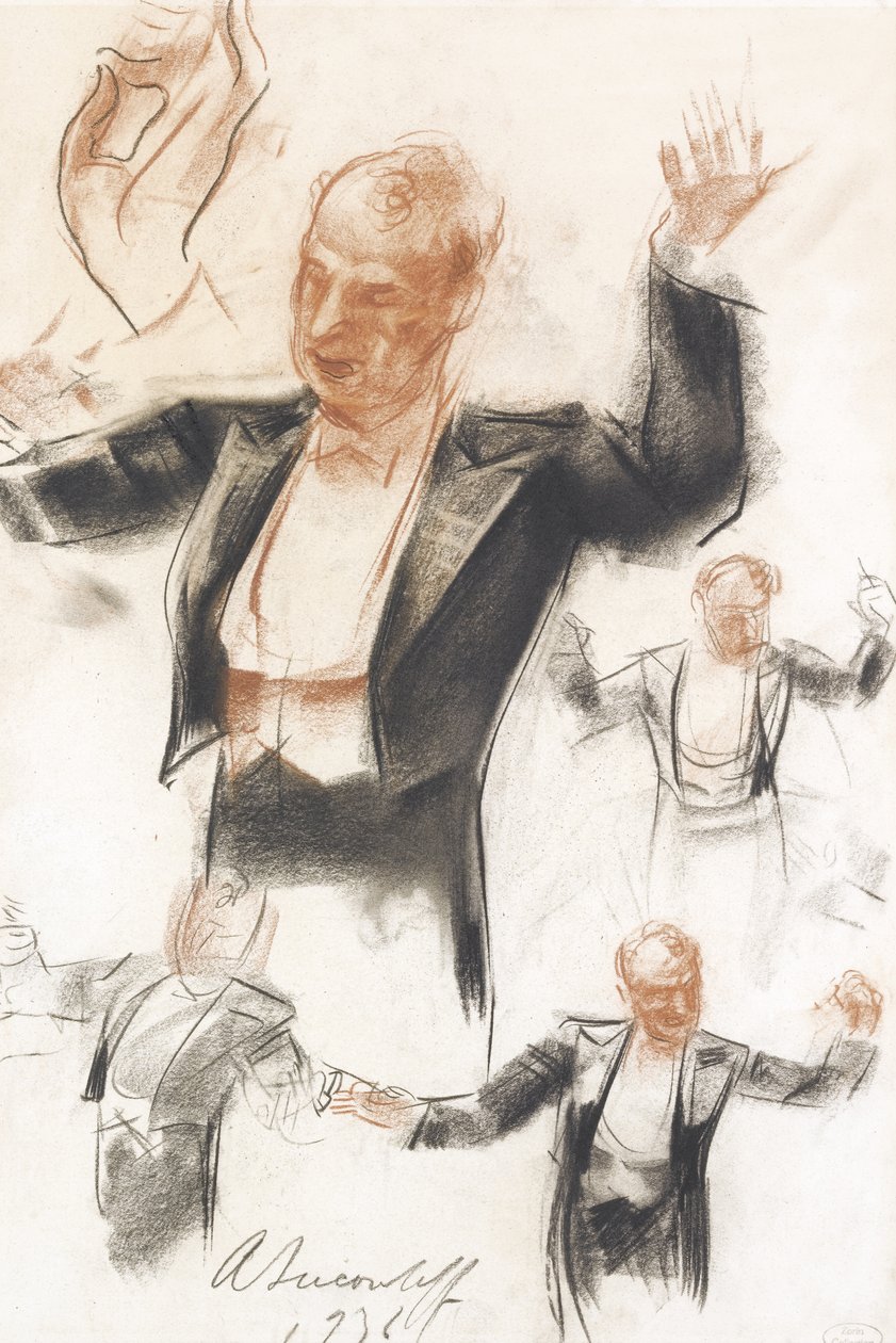 Serge Koussevitzky şef by Alexander Yevgenyevich Yakovlev