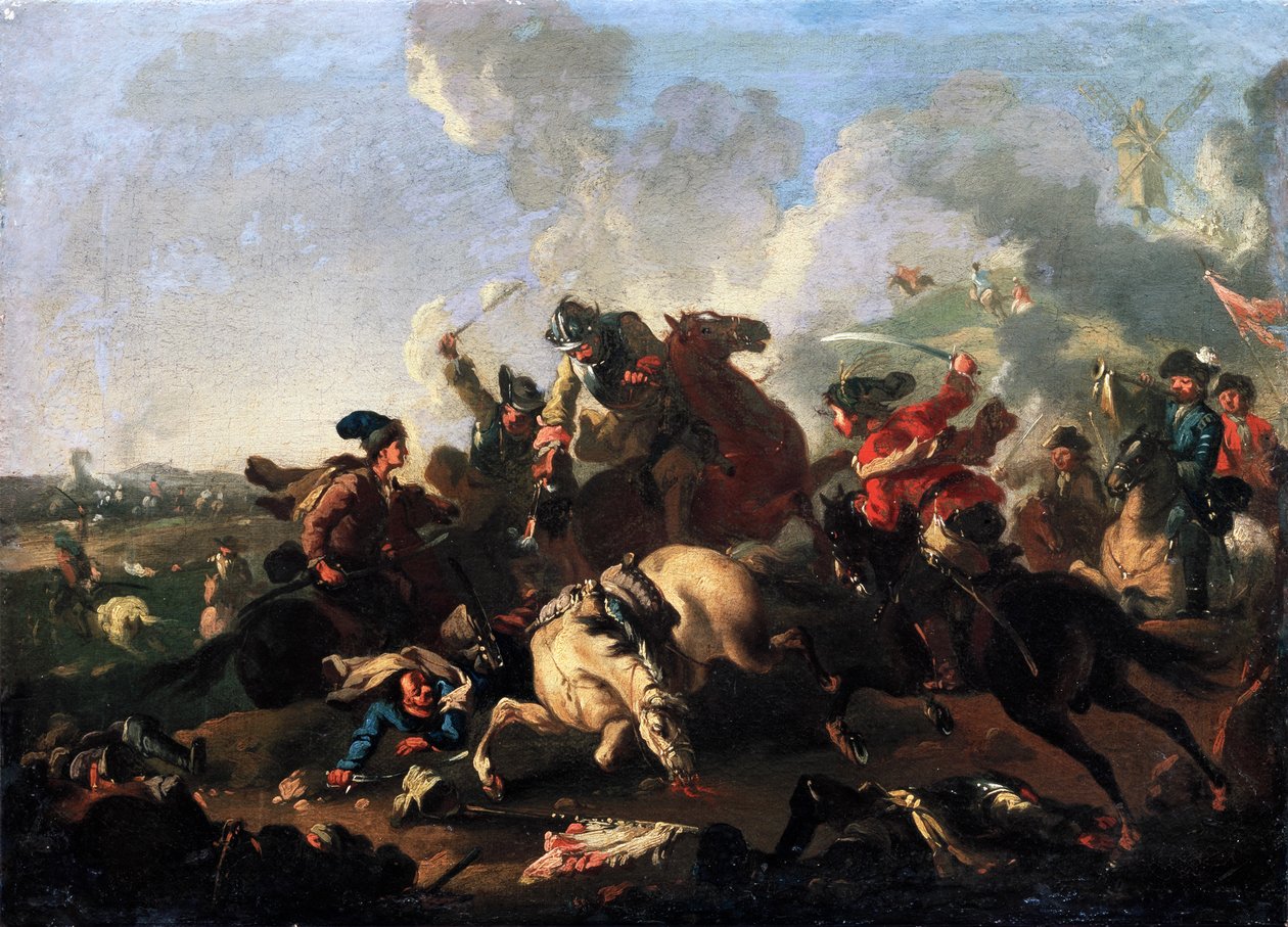 Poltava savaşından bir sahne by Alexander von Kotzebue