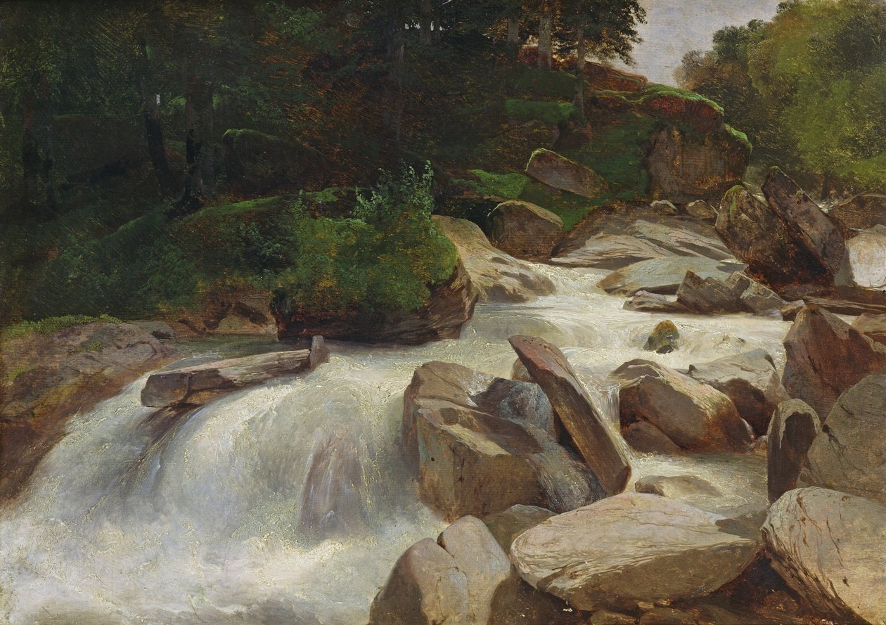 Nehir Çalışması, c.1846-50 by Alexandre Calame