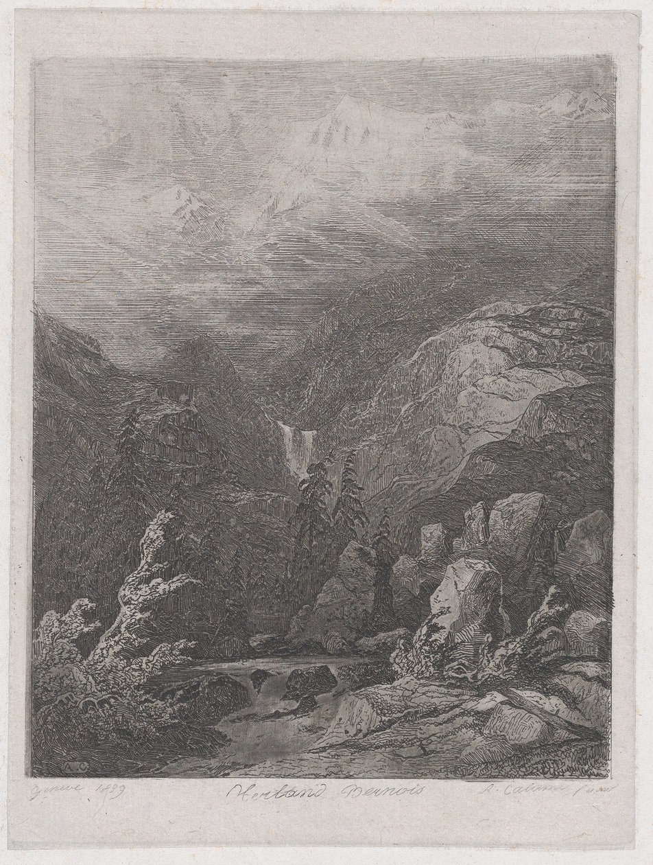 Manzara, 1839. by Alexandre Calame