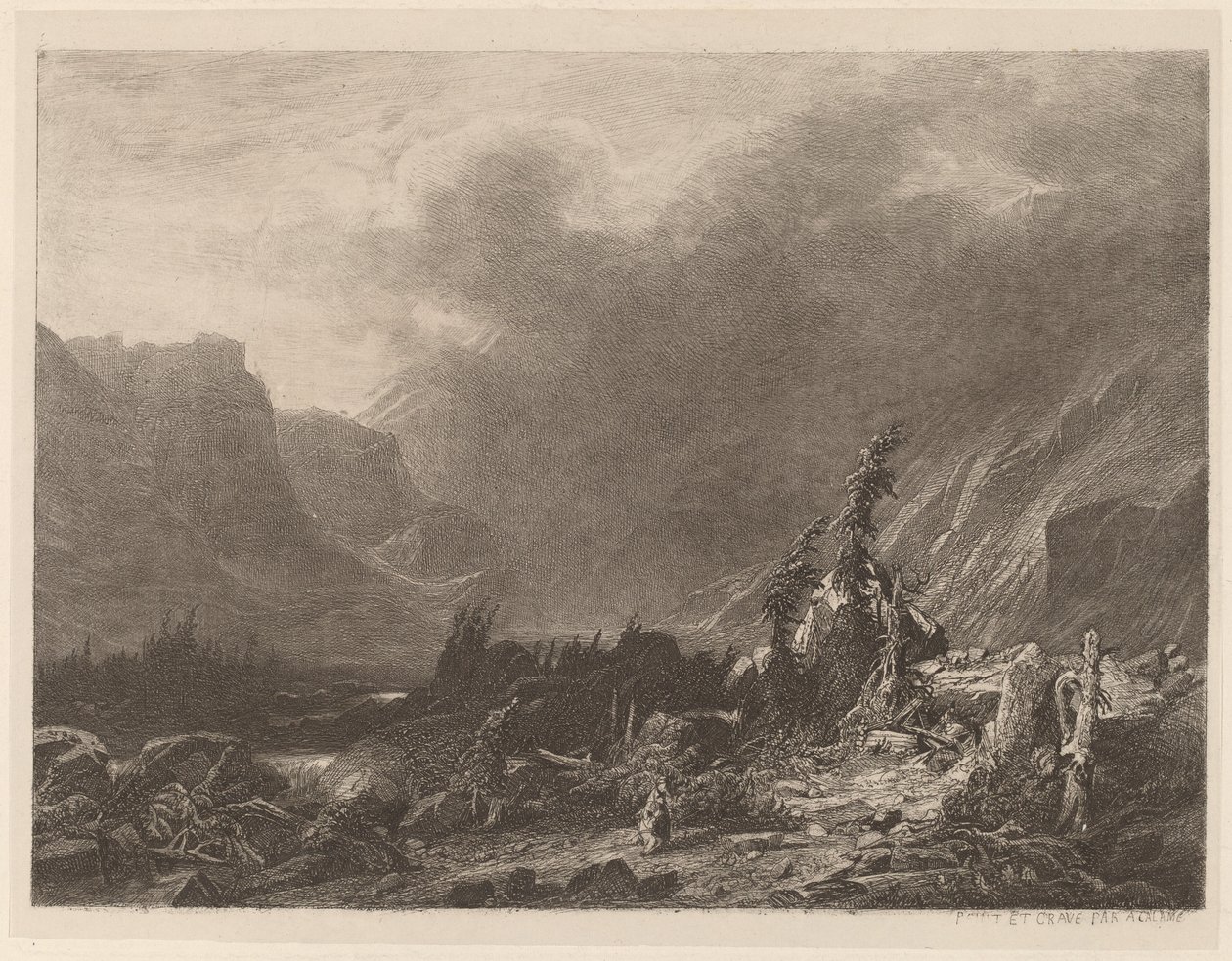 Dağ Fırtınası by Alexandre Calame