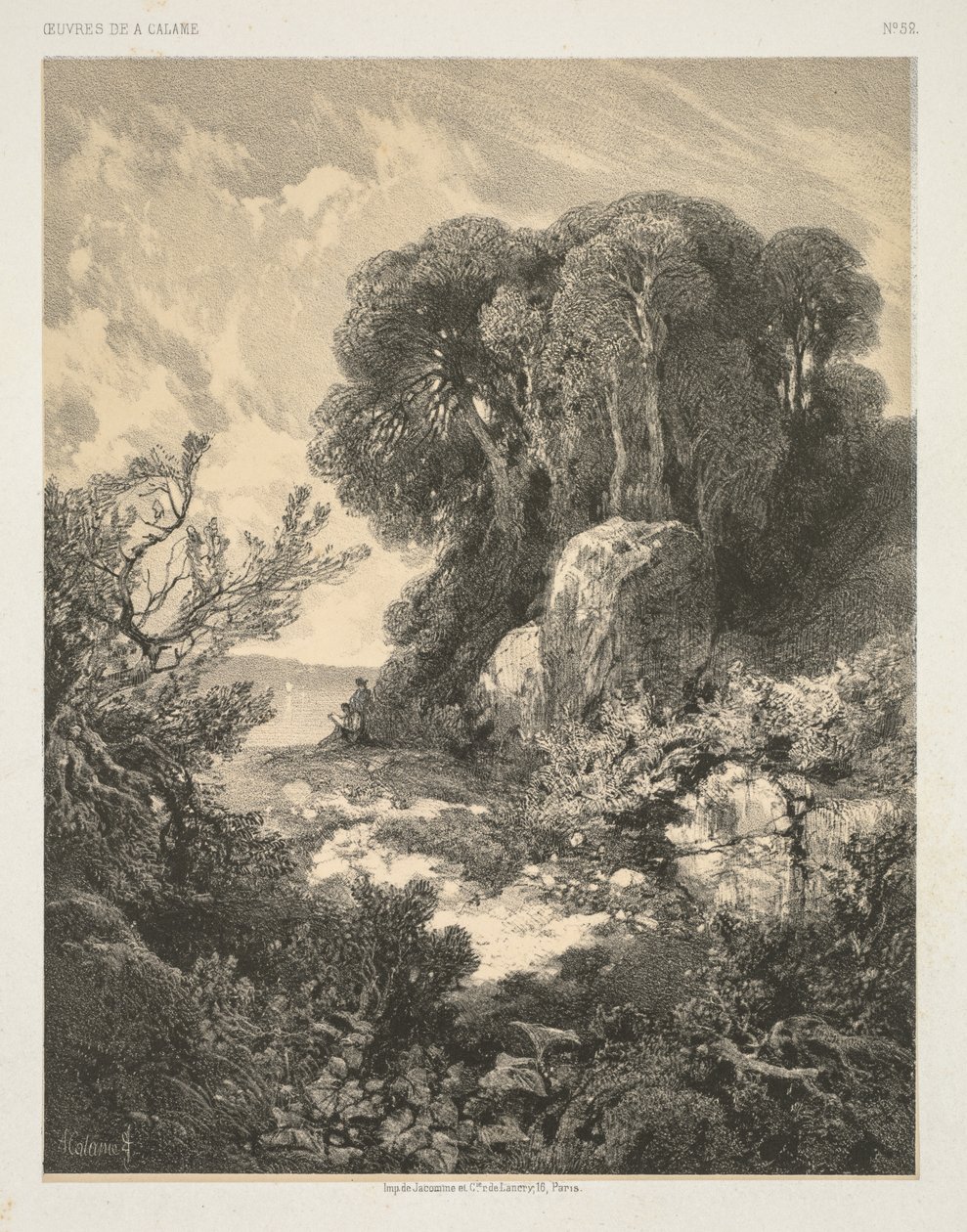 A. Calame'nin Eserleri: No. 52. by Alexandre Calame