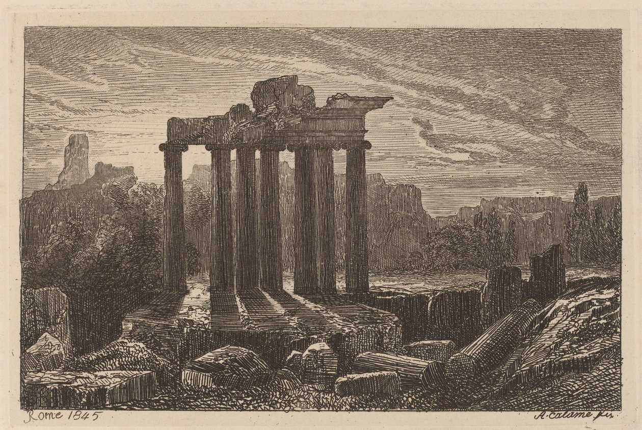 Roma Harabeleri by Alexandre Calame