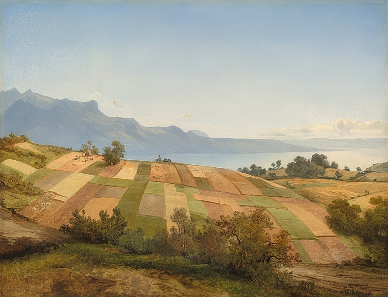 İsviçre manzarası. 1830 civarında by Alexandre Calame
