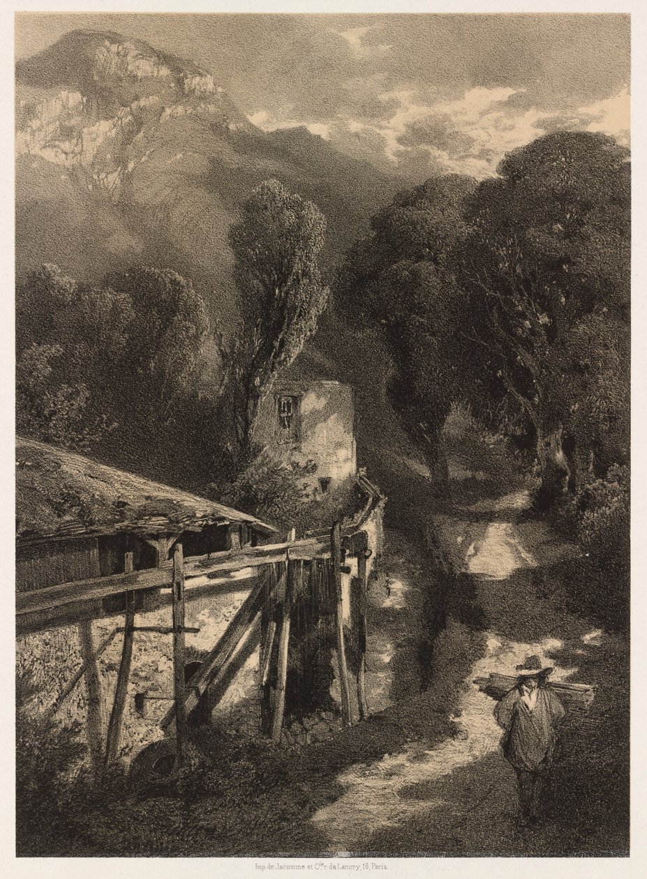 Simplon Yolu, Meillerie, Fransa. by Alexandre Calame