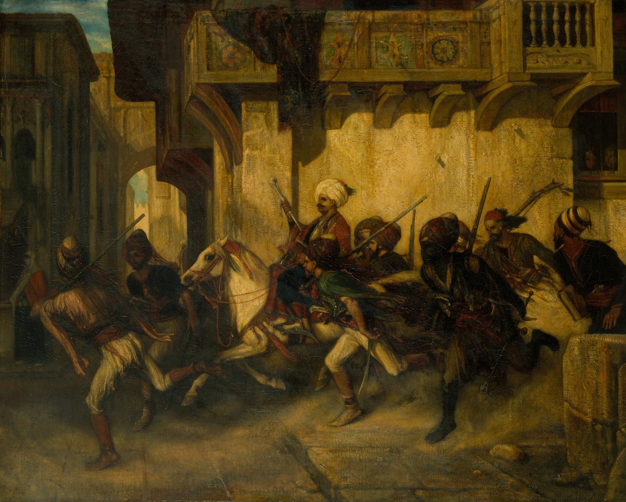 Türk devriyesi. by Alexandre Gabriel Decamps