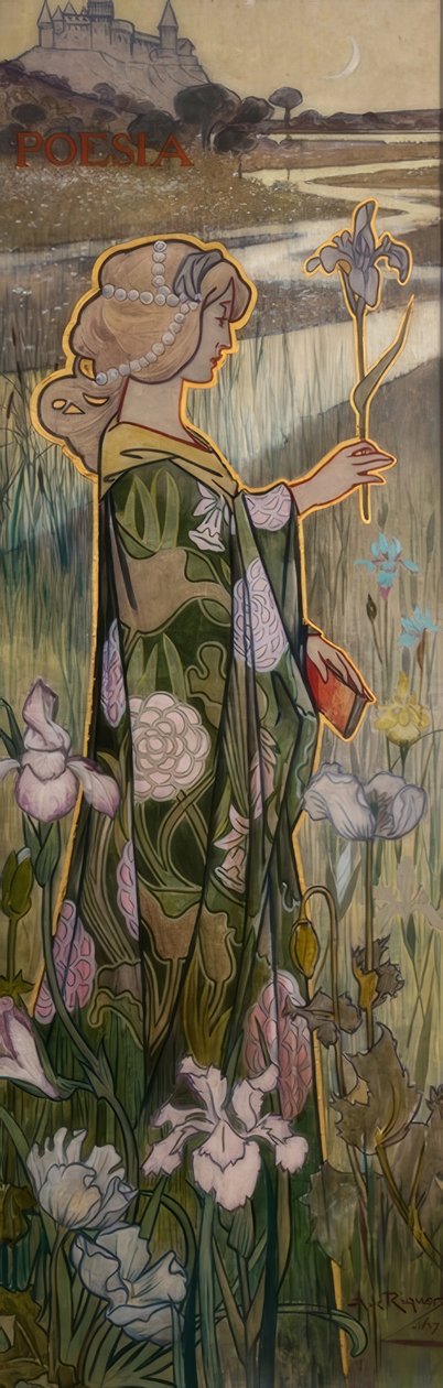 şiir alegori by Alexandre de Riquer