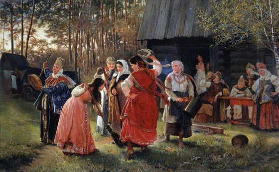 ಗರ್ಲ್ಸ್ ಪಾರ್ಟಿ, 1889 ಟರ್ಕ್ by Alexei Korsuchin
