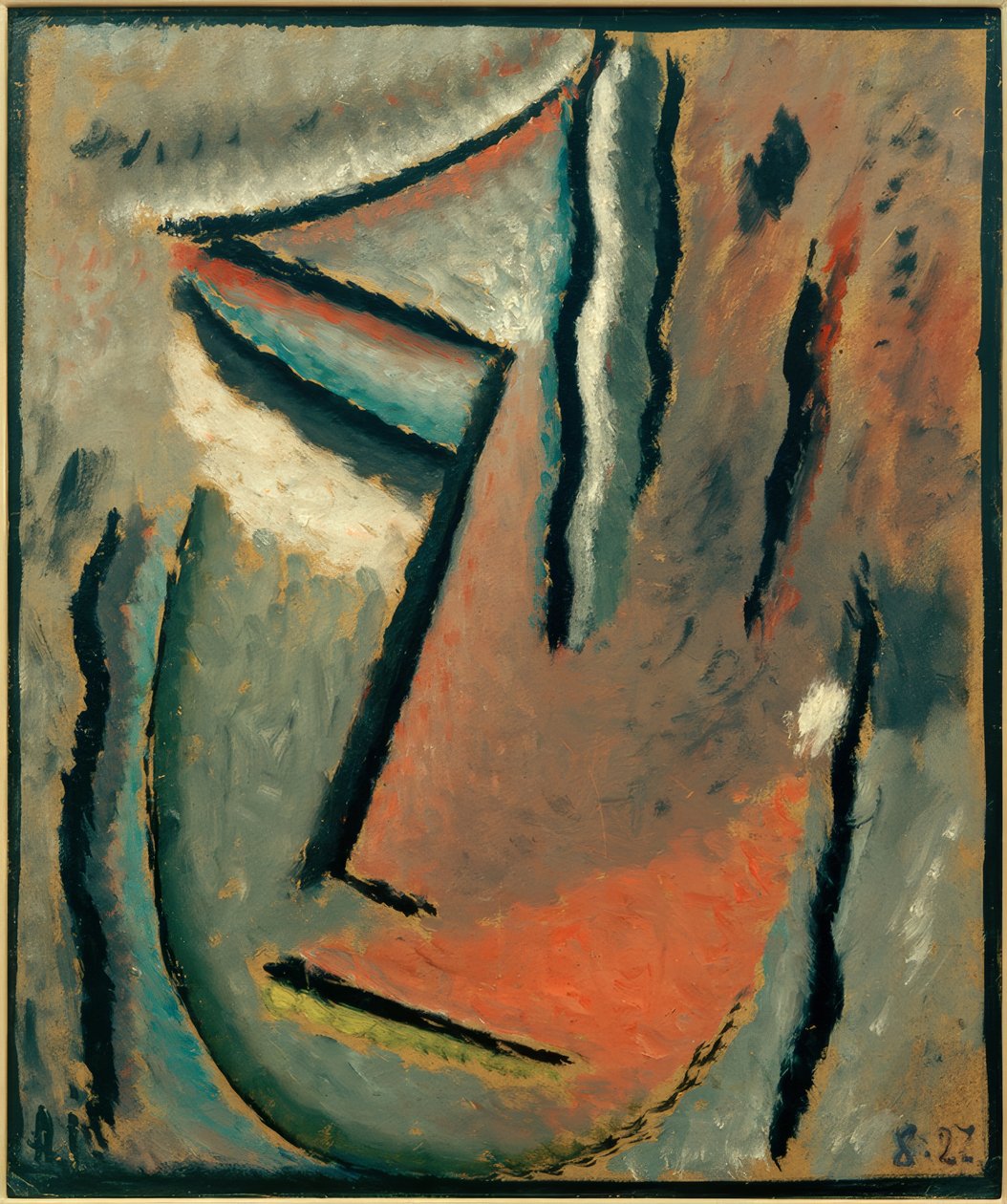Soyut kafa: aptal ağrı by Alexej von Jawlensky