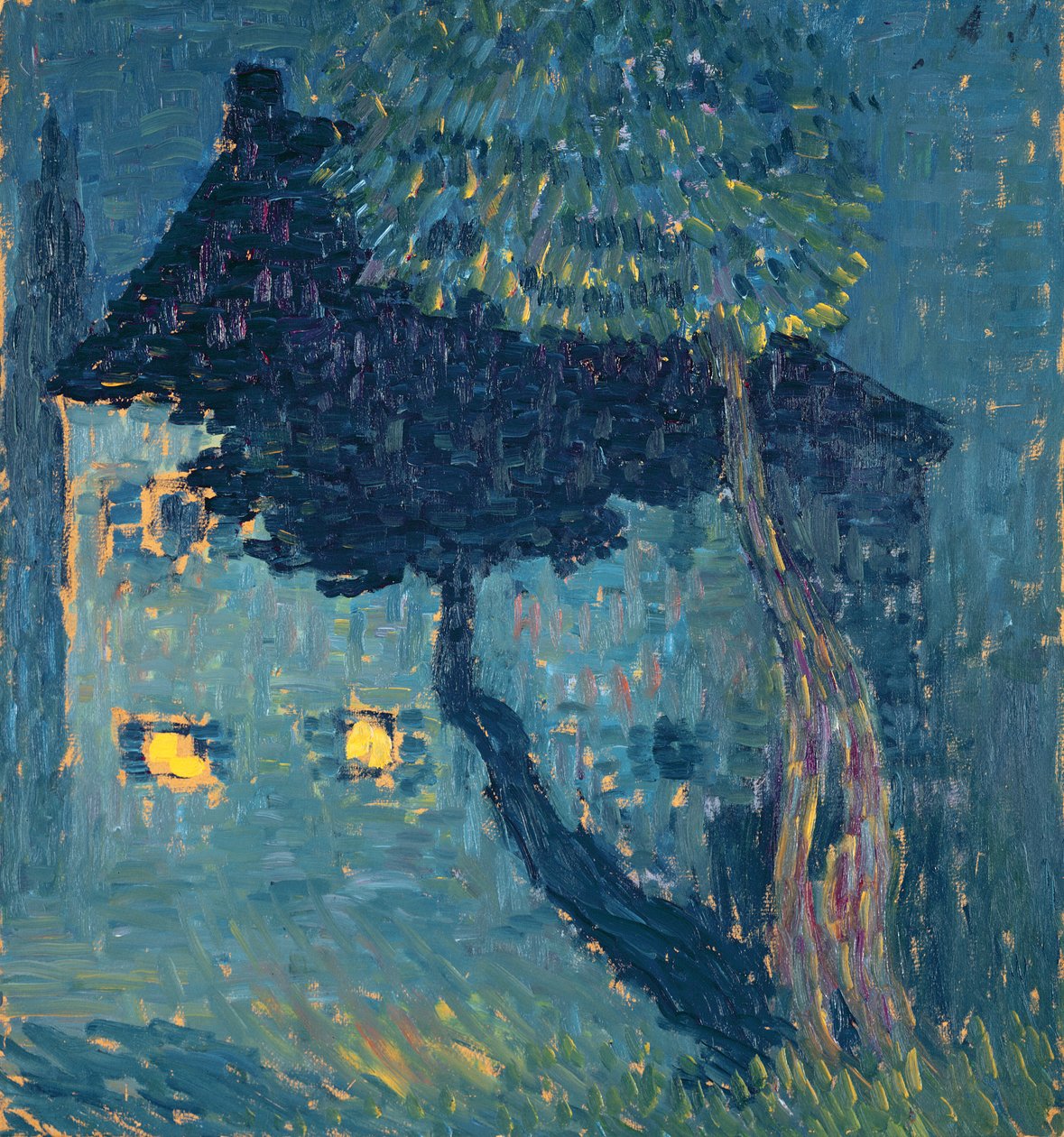 Ormanda Kulübe, 1903 (tahta üzerine yağlı boya) by Alexej von Jawlensky