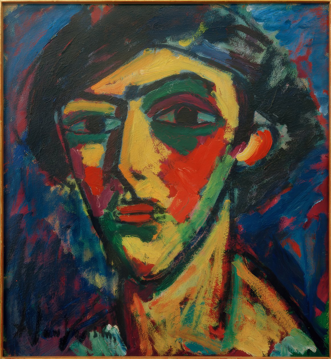 Genç adamın kafası by Alexej von Jawlensky