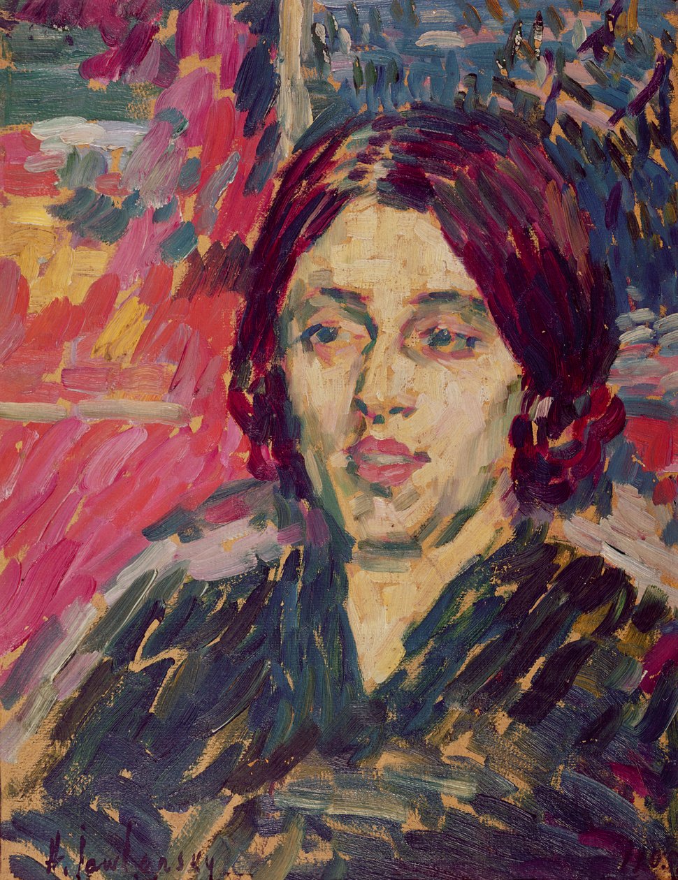 ಮೇರಿ ಕ್ಯೂರಿ (1867-1934) ಸಿ.1905 ಟರ್ಕ್ by Alexej von Jawlensky