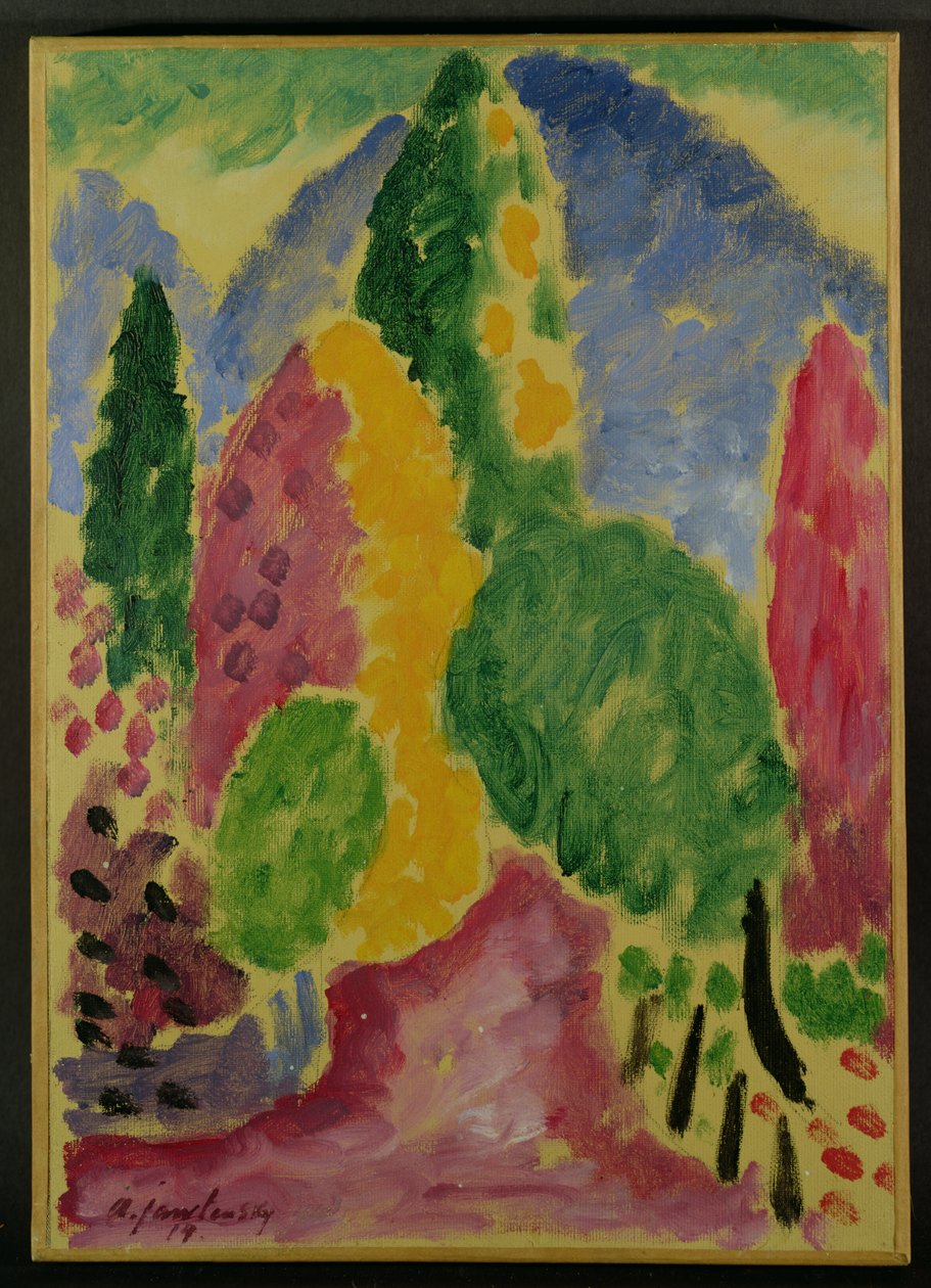 ಬದಲಾವಣೆ, 1914 ಟರ್ಕ್ by Alexej von Jawlensky
