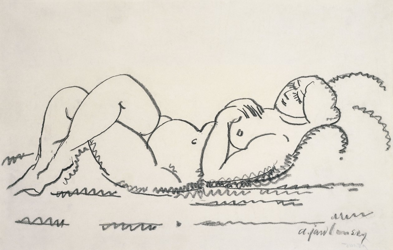 Kadın Çıplak; Çıplak Kadın, c.1912 by Alexej von Jawlensky