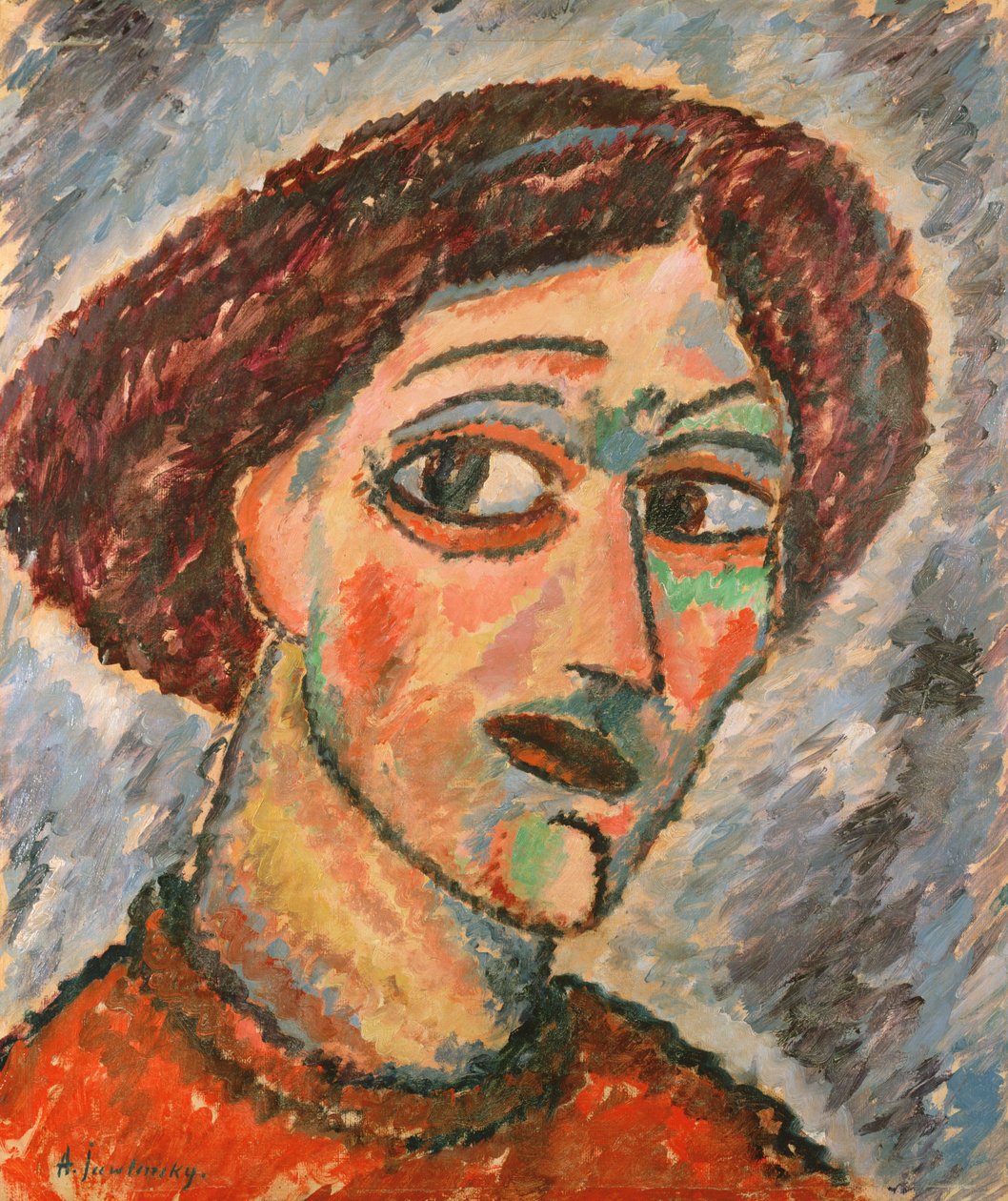 ಕೈಂಡ್ ಹೆಡ್, c.1913 ಟರ್ಕ್ by Alexej von Jawlensky