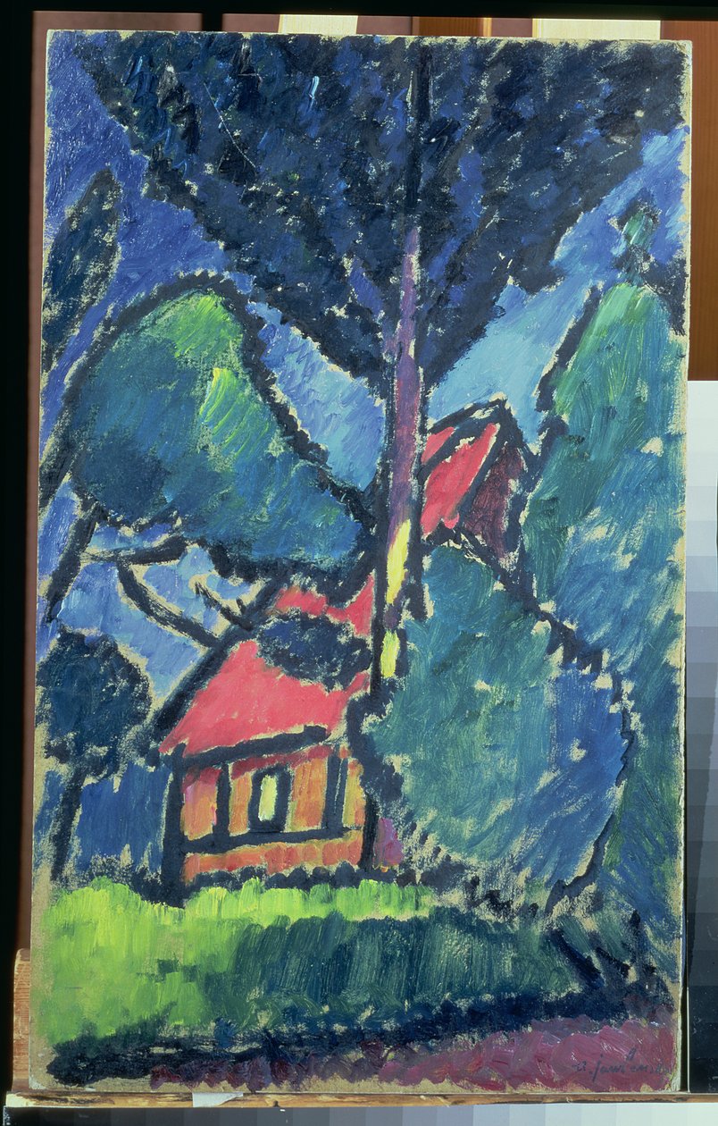 Manzara, c.1910 (karton üzerine yağlı boya) by Alexej von Jawlensky