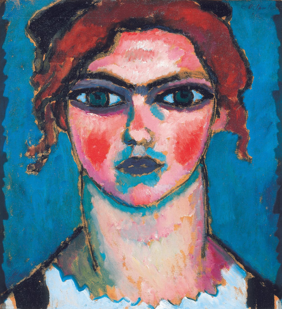Yeşil Gözlü Genç Kadın, c.1910 by Alexej von Jawlensky