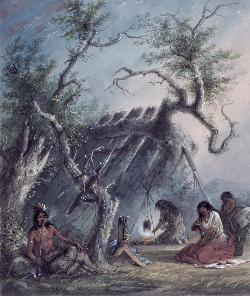 Hint Locası, 1837 by Alfred Jacob Miller