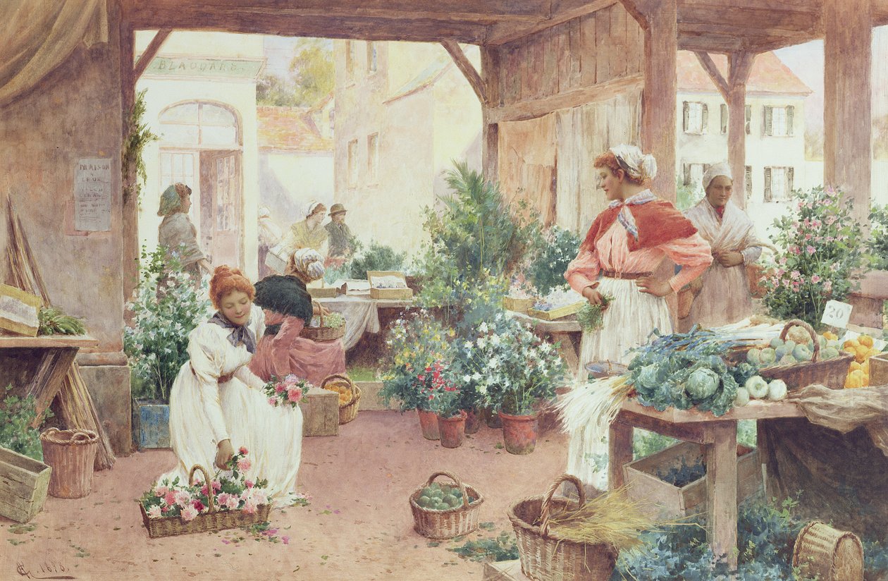 ಅರ್ಲಿ ಮಾರ್ನಿಂಗ್ ಮಾರ್ಕೆಟ್, 1898 ಟರ್ಕ್ by Alfred, Jr. Glendening