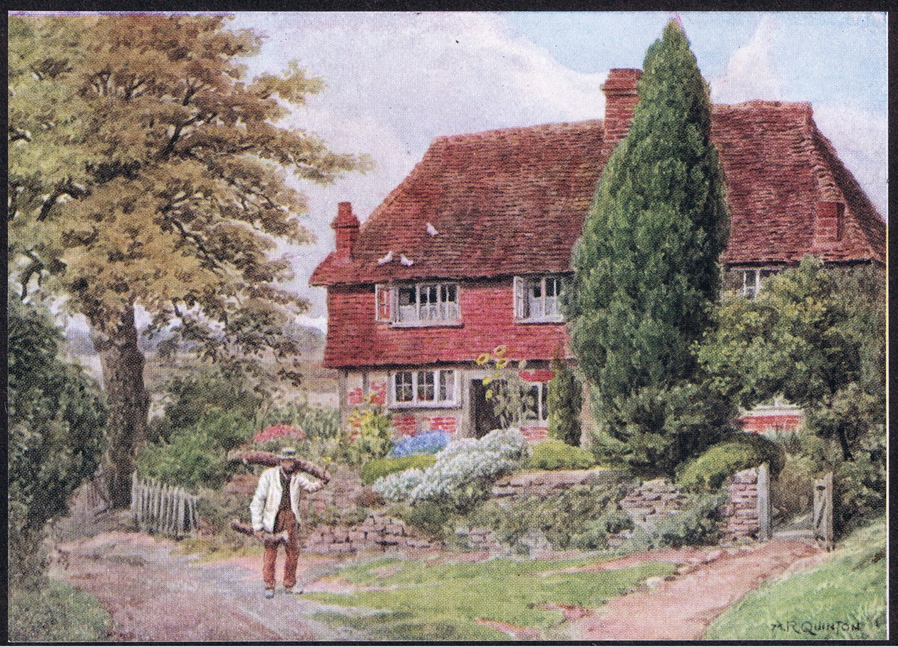 Tillington, Nr Petworth, Sussex, Dent & Sons Limited tarafından yayınlanan The Cottages and the Village Life of Rural England