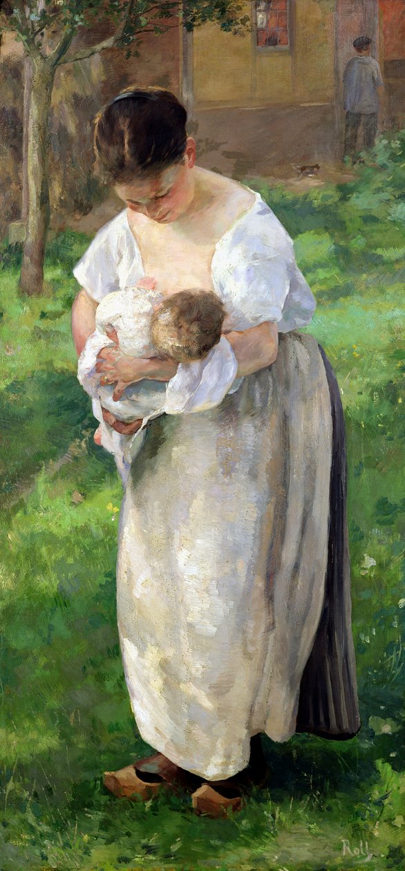 ıslak hemşire by Alfred Roll