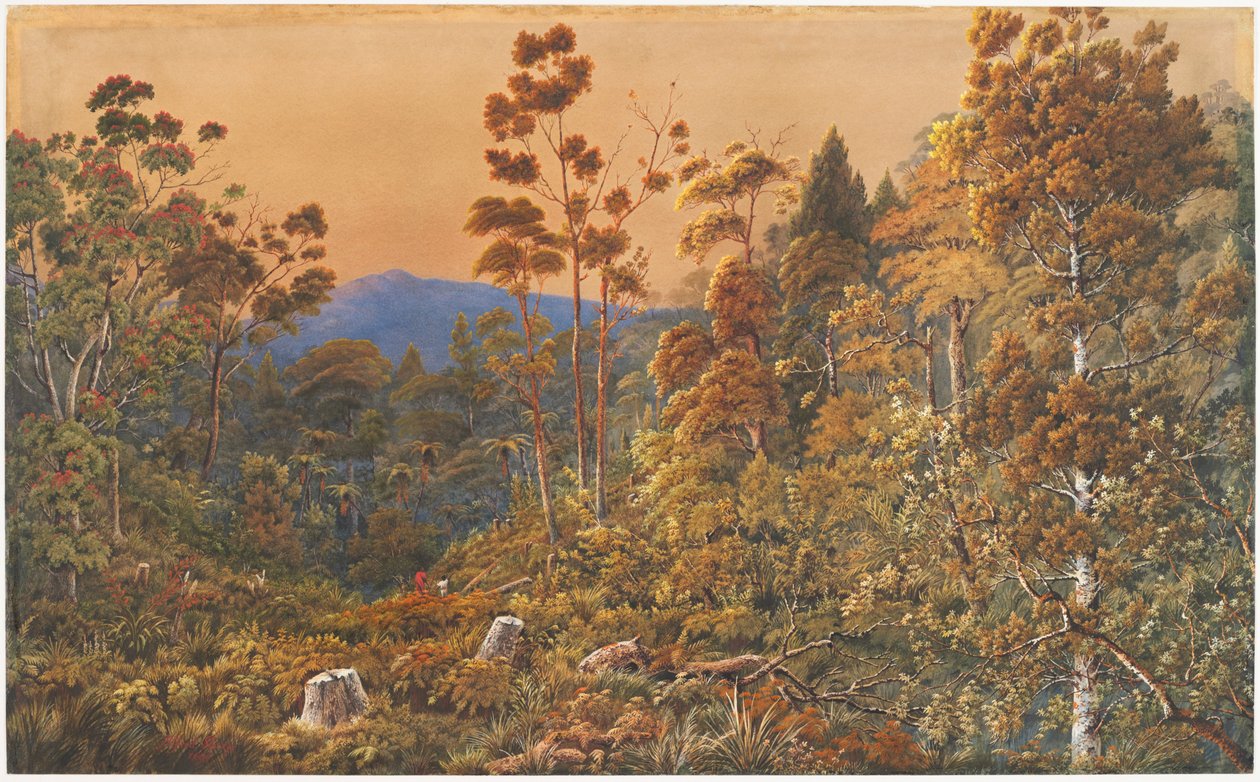 Altın bir arife, Waiheke Adası by Alfred Sharpe