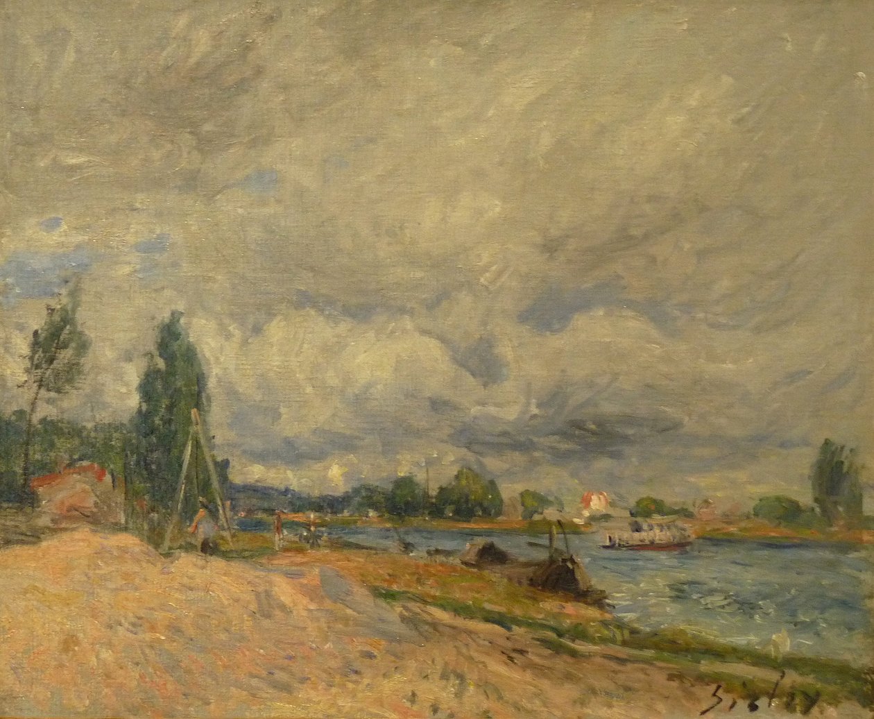 Seine veya Loing kıyıları by Alfred Sisley