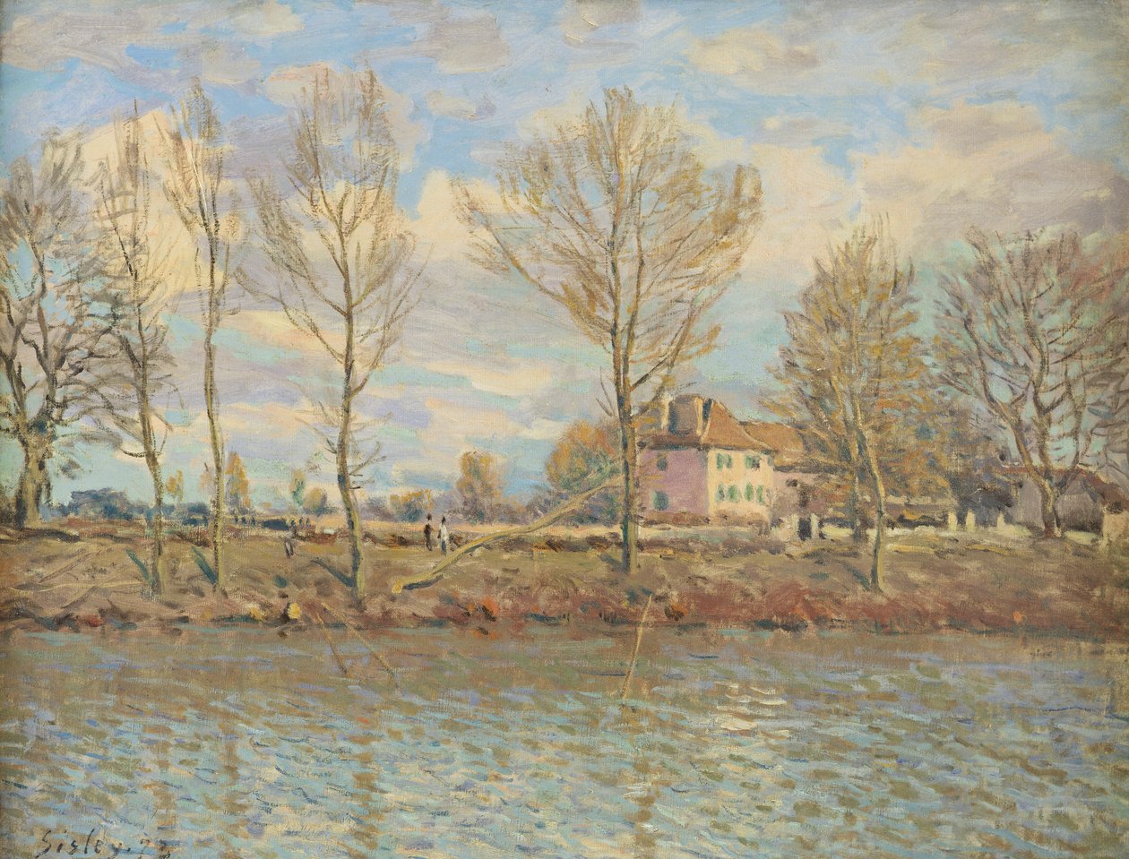 Ile de la Grande Jatte, Neuilly-sur-Seine, 1873 by Alfred Sisley