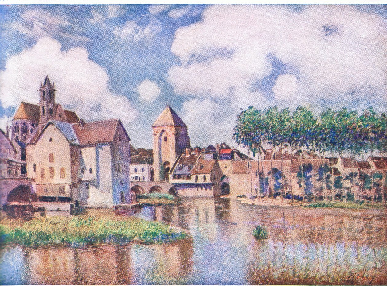 Moret Köprüsü by Alfred Sisley