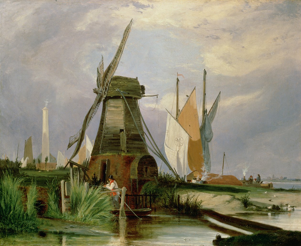 Yare Nehri Üzerinde, 1846 by Alfred Stannard